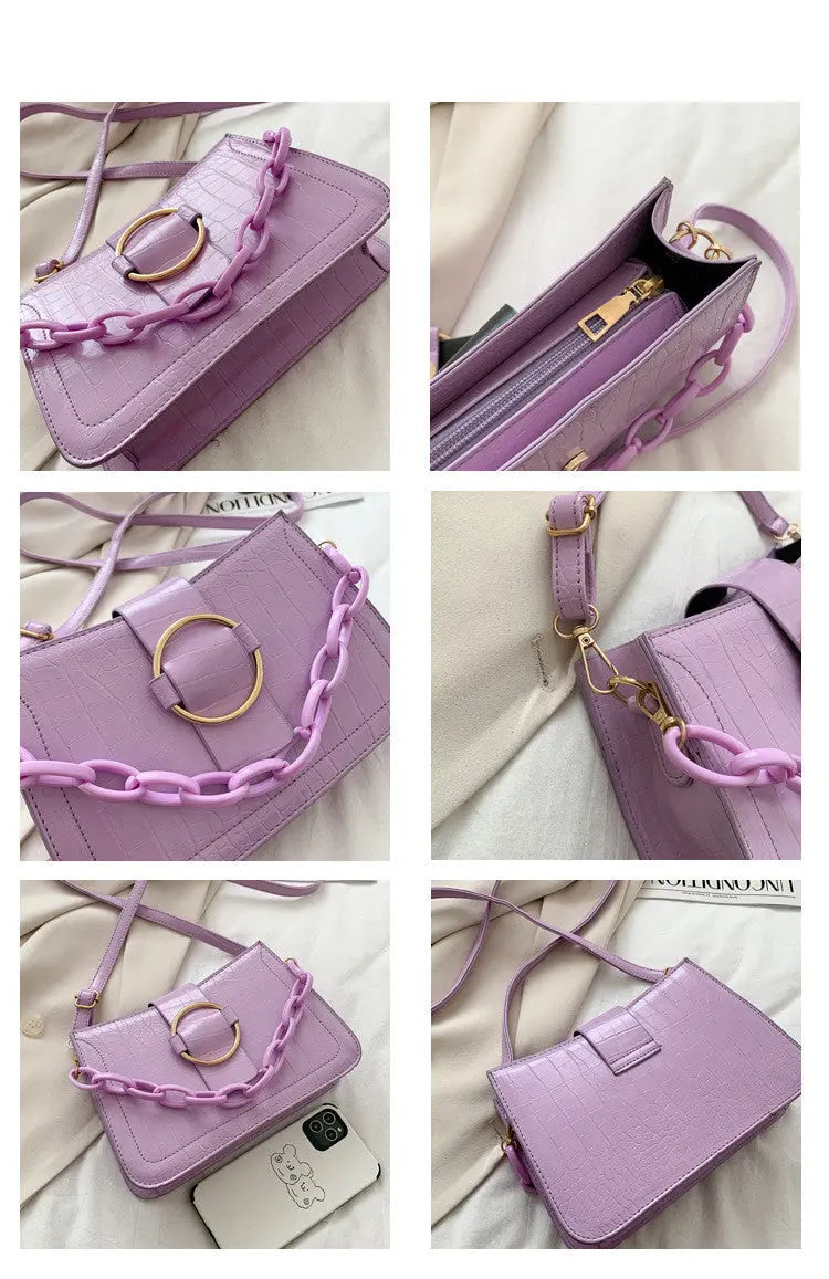 Acrylic Chain Sling Bags fashionnsio