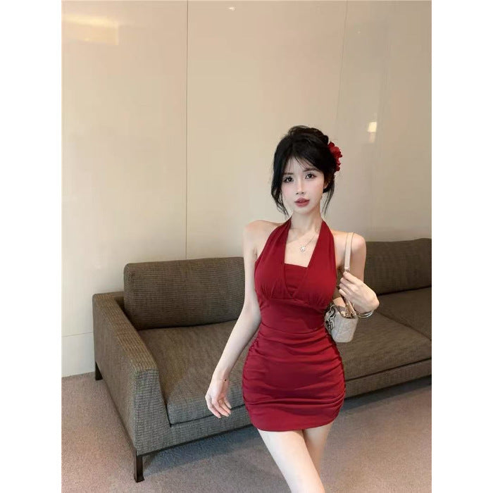 Chain Strap Bodycon Mini Dress - Fashionnsio