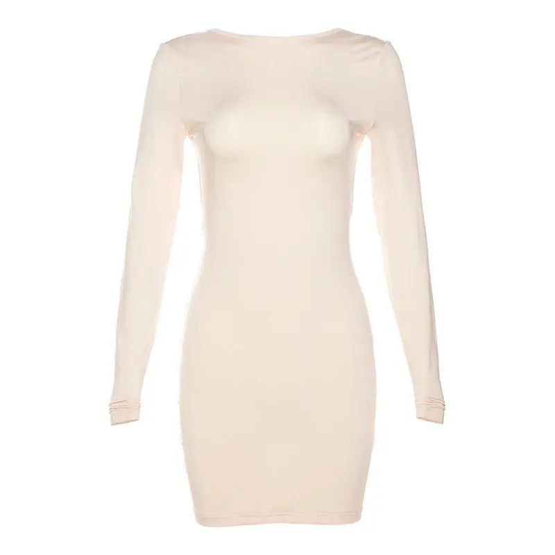 Backless Bodycon Mini Dress fashionnsio