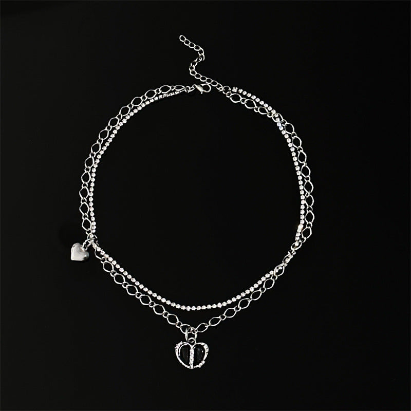 Black Heart Pendant Necklace