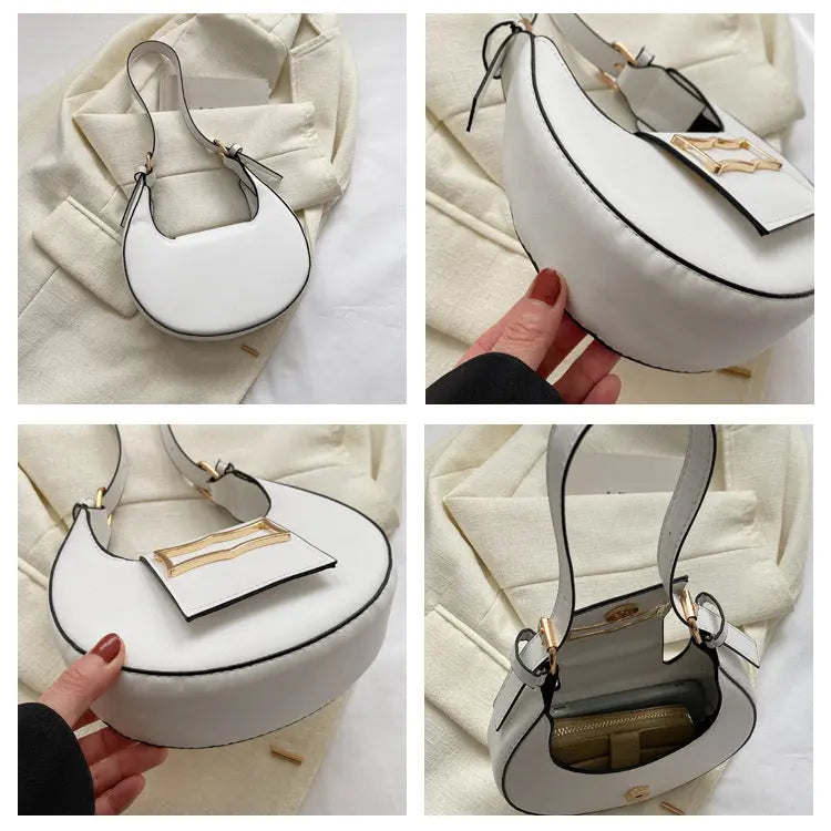 Dumpling Buckle Shoulder Bags fashionnsio