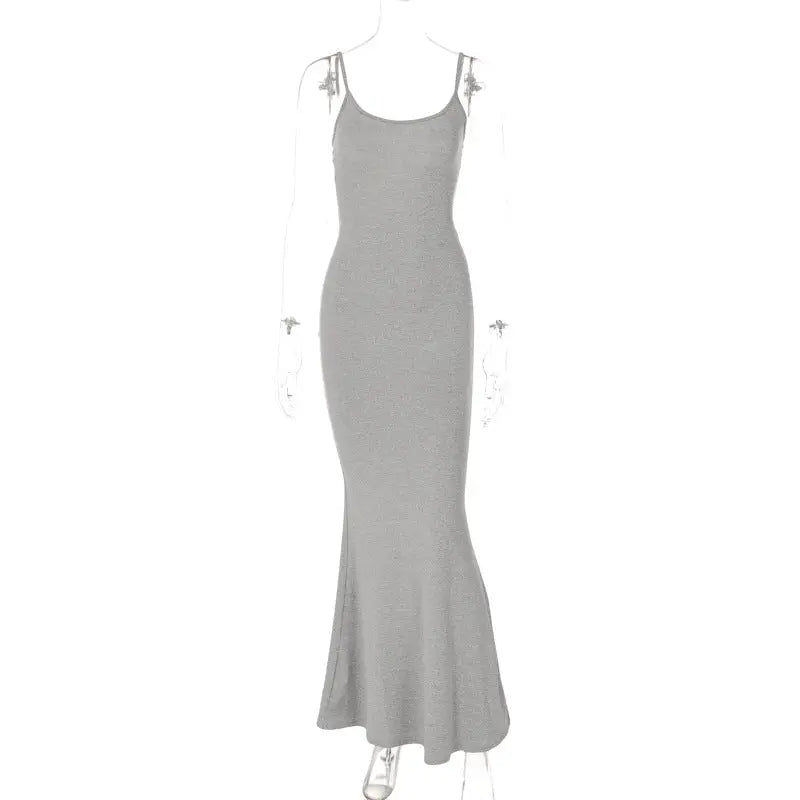 Slim Fitted Bodycon Long Dress fashionnsio
