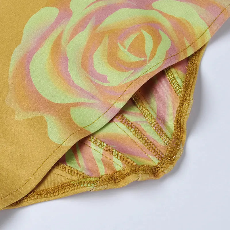 Flower Print Corset Top fashionnsio