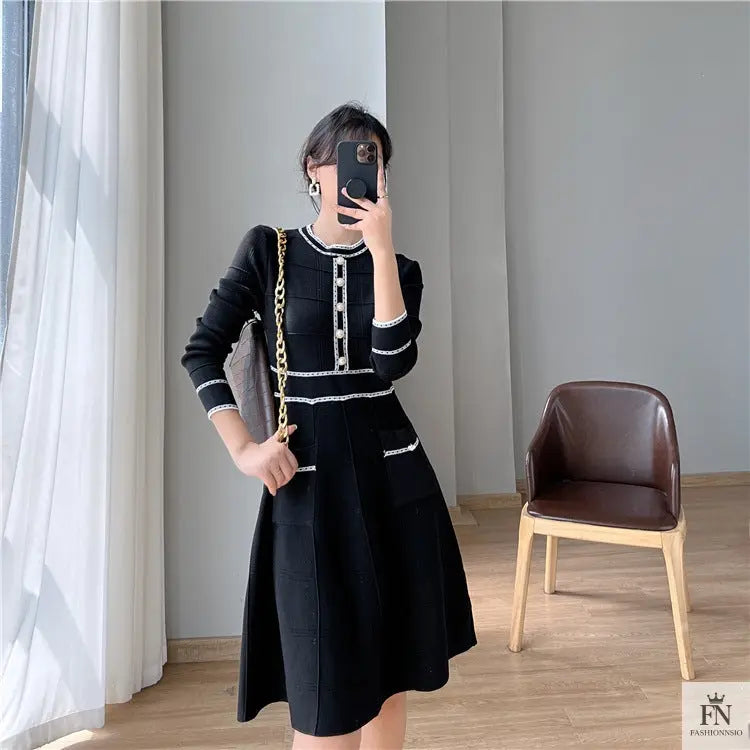 slim fit dress slacks Classic Korean Dress main image 1