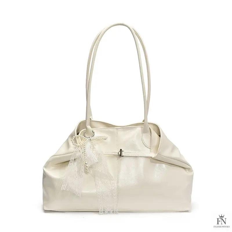 Lace Bow Large Tote Bags - Fashionnsio
