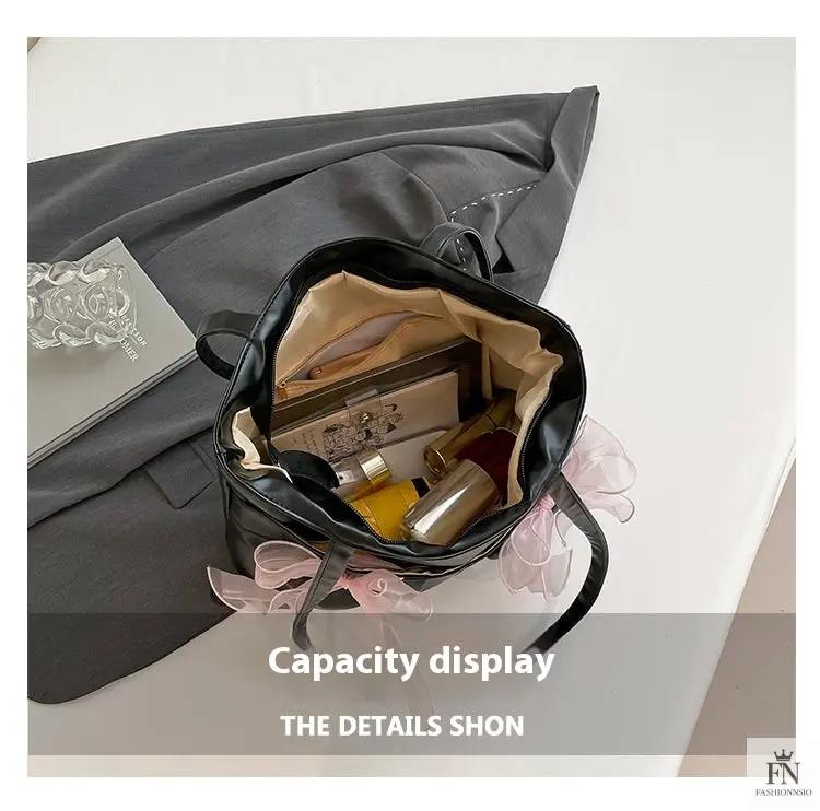 Ribbon Bow Tote Bags - Fashionnsio