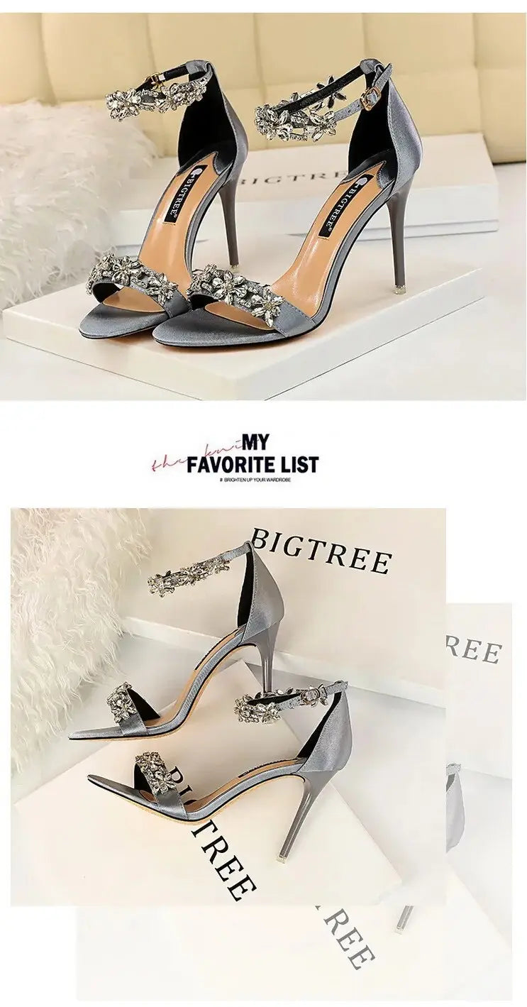 Sexy Banquet Rhinestone Heels fashionnsio