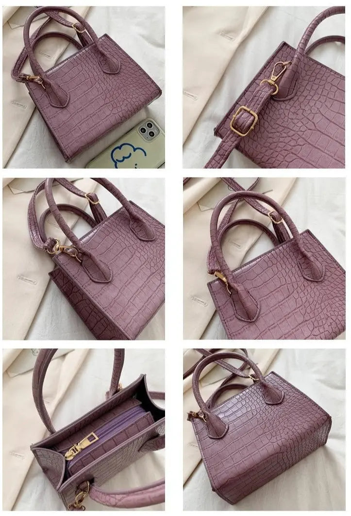 Stone Pattern Mini Tote Bags fashionnsio