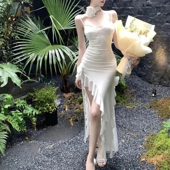 Ruffle Dress - Ruffle Bodycon Dress - Korean Dress Fashionnsio Ruffle Dress - Ruffle Bodycon Dress - Korean Dress Fashionnsio