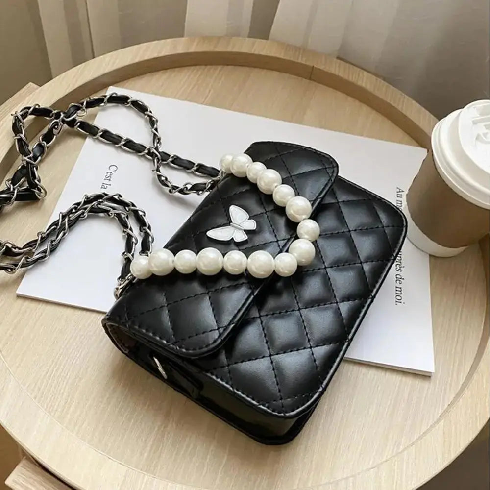 Butterfly Pearl Sling Bags fashionnsio