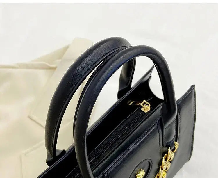 Diamond Thick Chain Tote Handbags fashionnsio