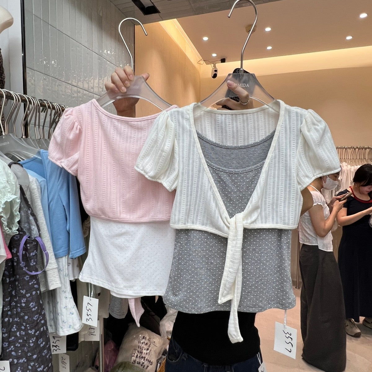 Charmed Tie-Front Crop Top - Fashionnsio