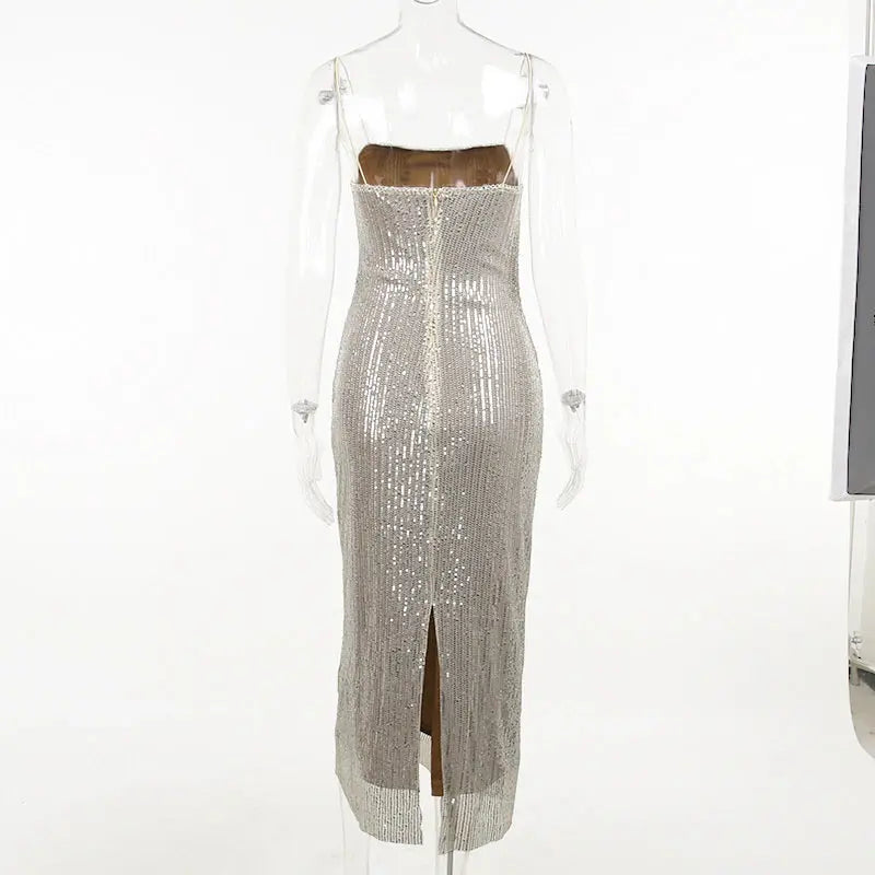Sequin Party Slim Dress fashionnsio