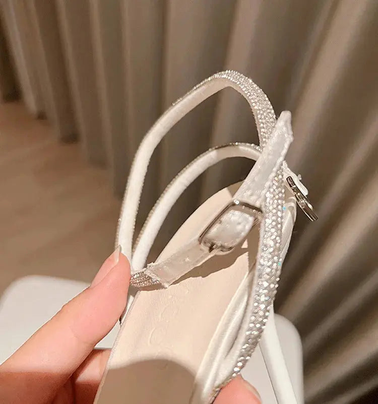 Butterfly Rhinestone Heels fashionnsio