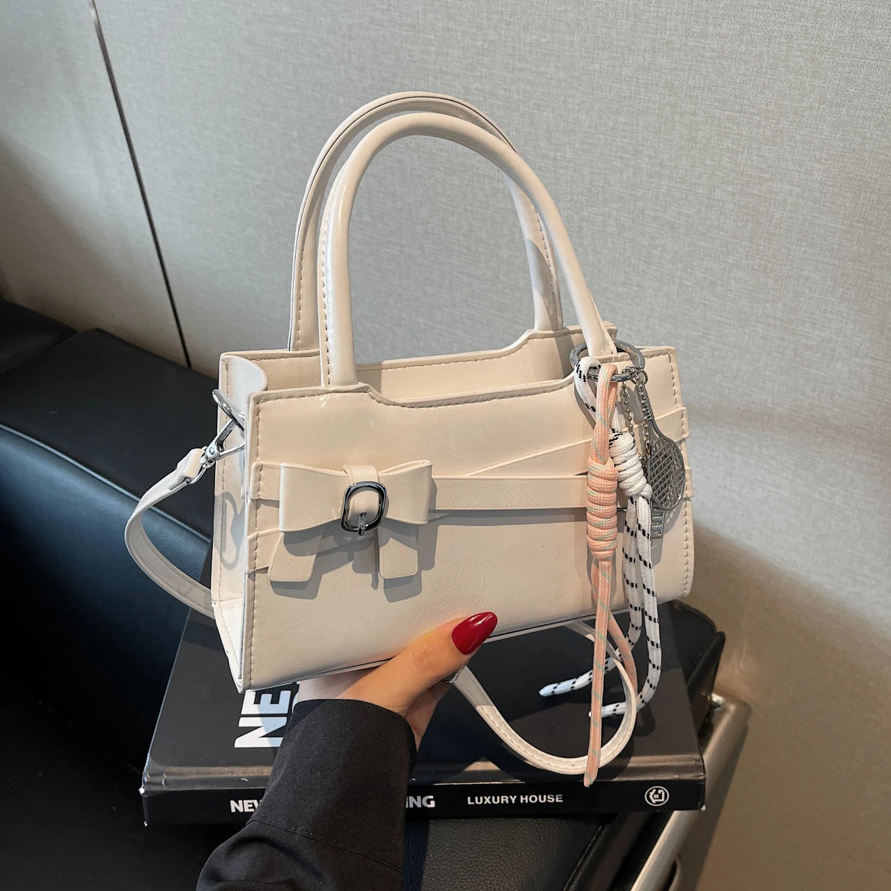Korean Style Bow Handbags - Fashionnsio