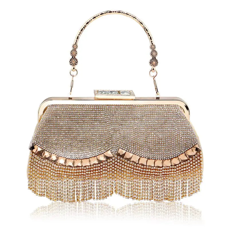 Diamond Tassel Clutch Festival/Wedding Bag fashionnsio