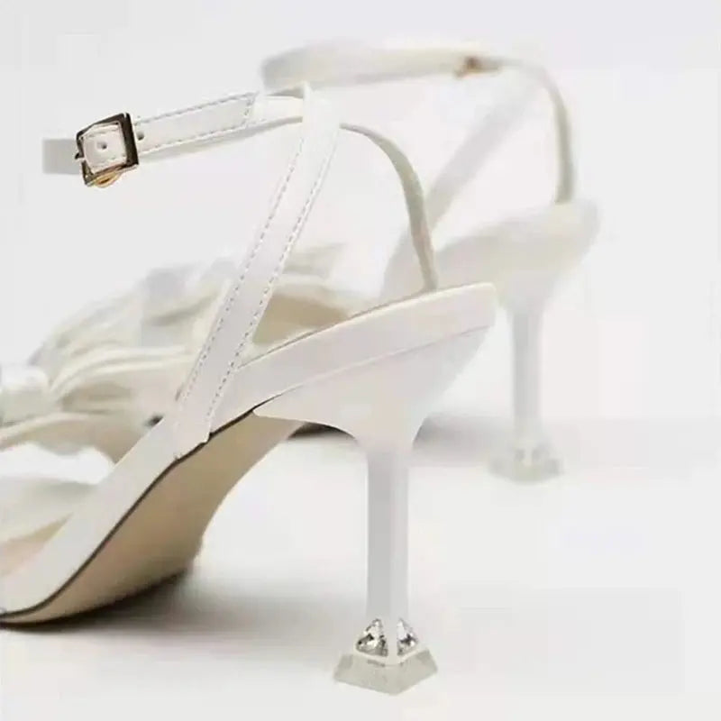 Bowknot Ankle Strap Heels fashionnsio