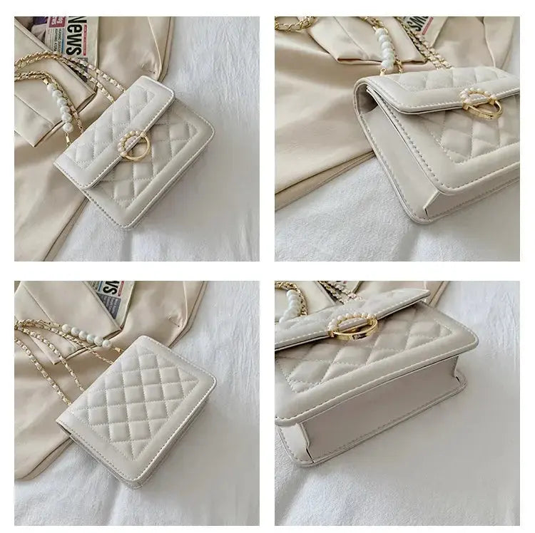 Pearl Chain Sling Bags fashionnsio