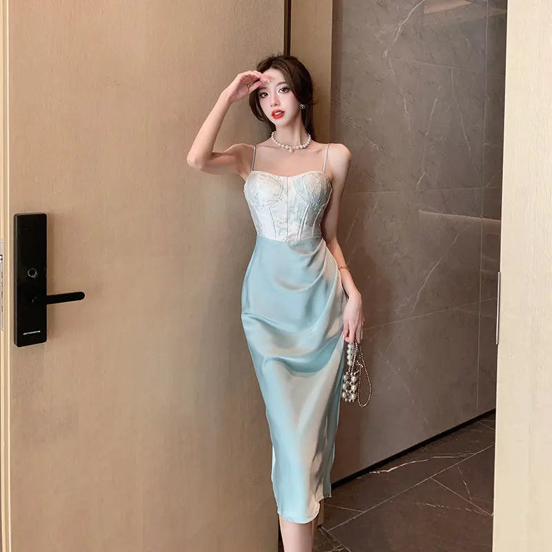 Midi Dress - Elegant Bodycon Dress - Korean Dresses Fashionnsio Midi Dress - Elegant Bodycon Dress - Korean Dresses Fashionnsio