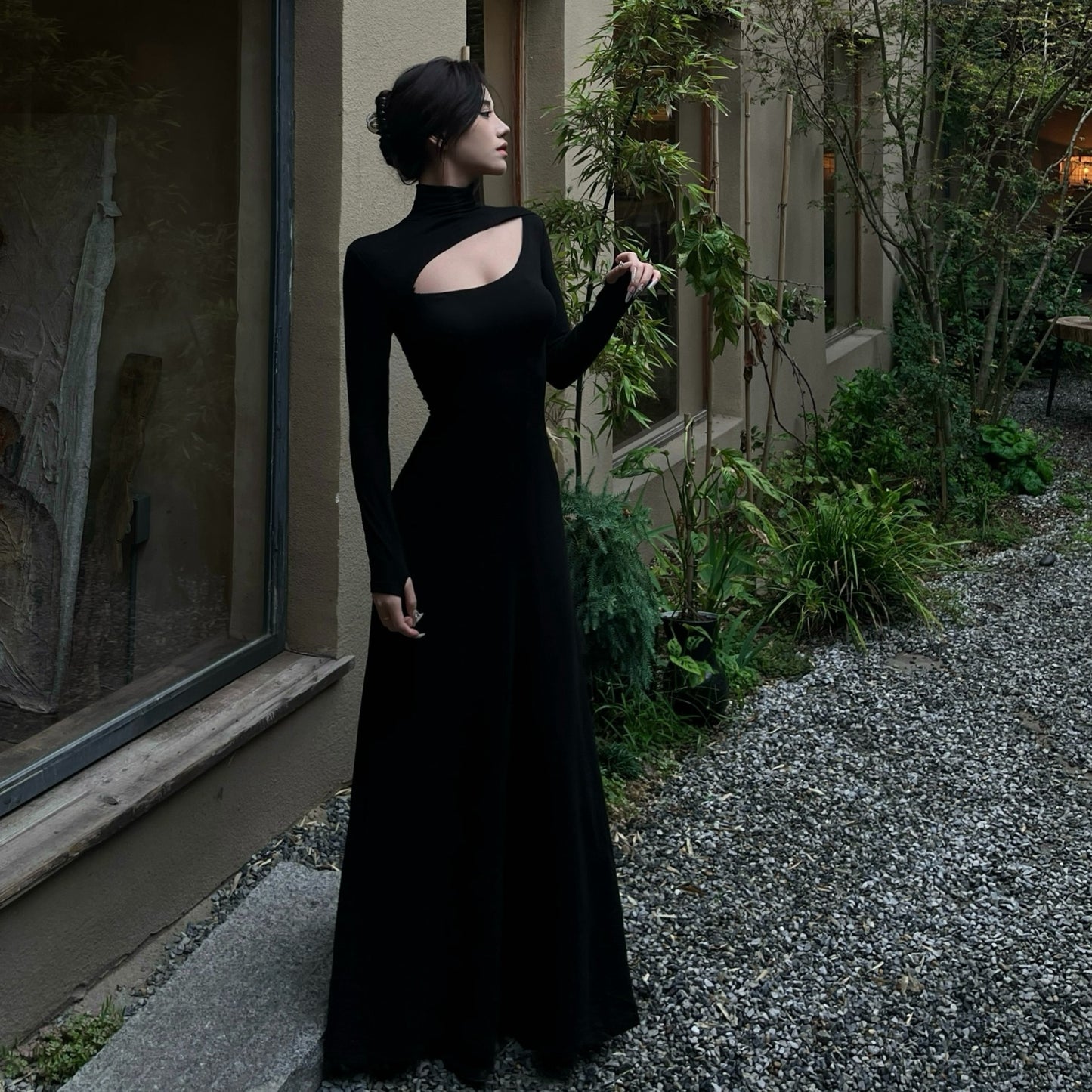 Hollow-out Maxi Dress - Fashionnsio