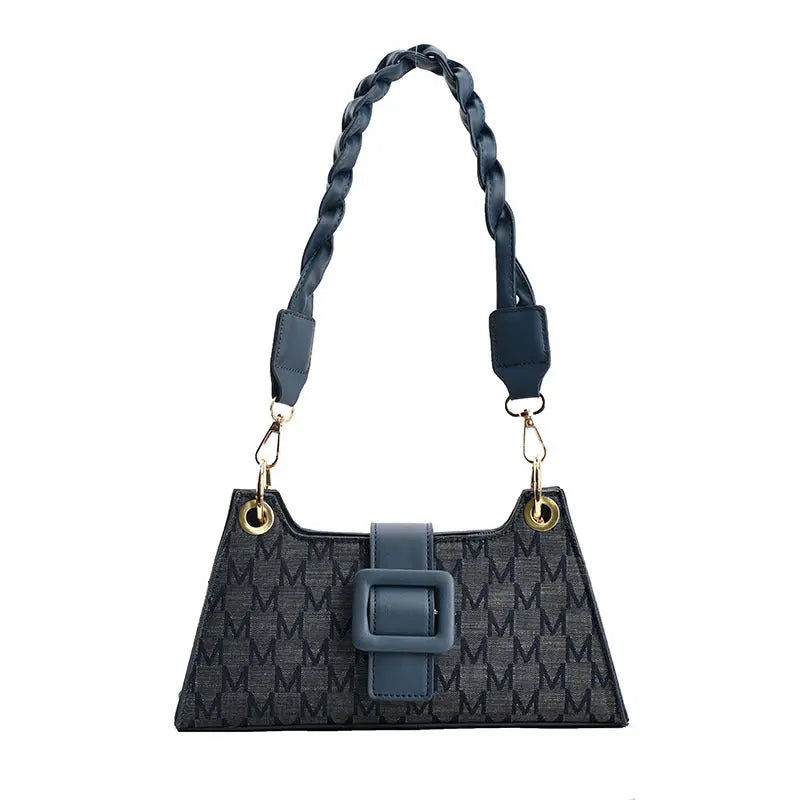 Twisted Buckle Shoulder Bags fashionnsio