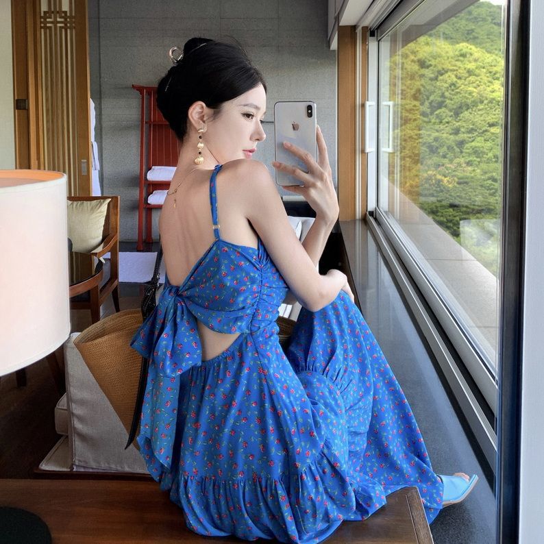 Floral Printed Maxi Dress - Fashionnsio