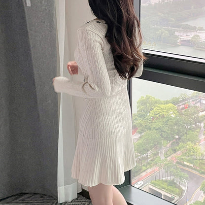 Ribbon Bow Stitching Dress