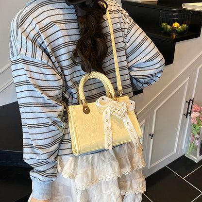 Fashionable Ribbon Tote Handbags - Fashionnsio