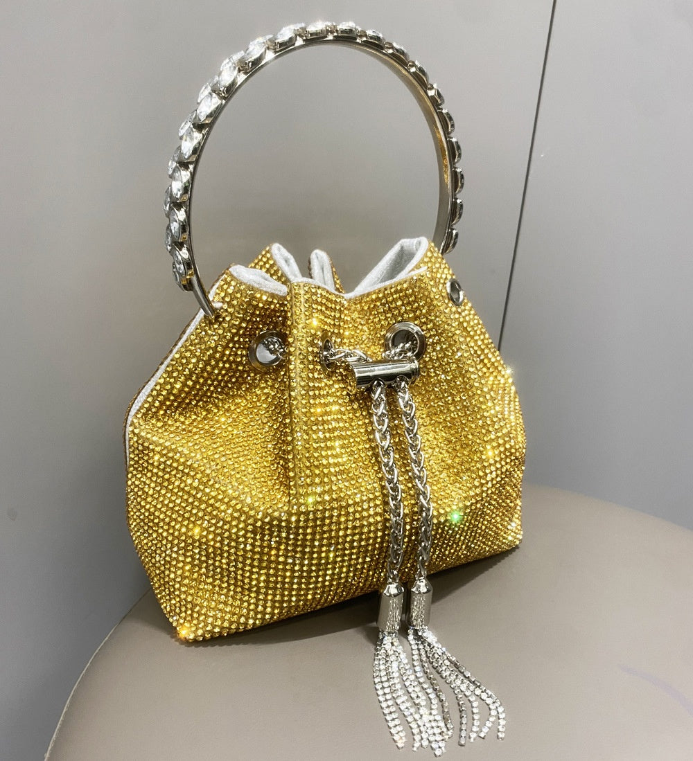 Sparkling Diamond Rhinestone Potli Bucket Bags