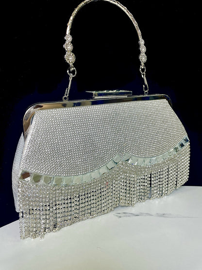 Diamond Tassel Clutch Festival/Wedding Bag