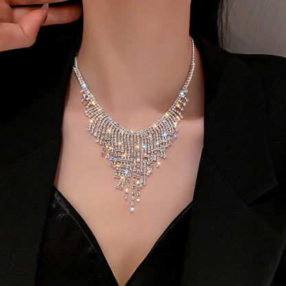 Fringe Statement Diamond Necklace