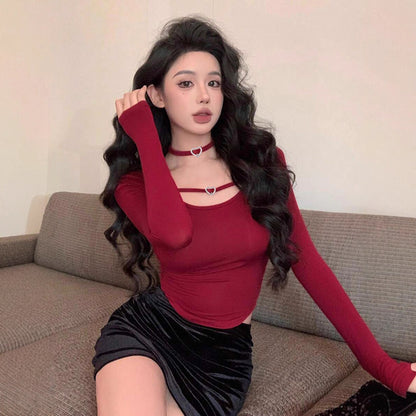 Long Sleeve Crop Top fashionnsio
