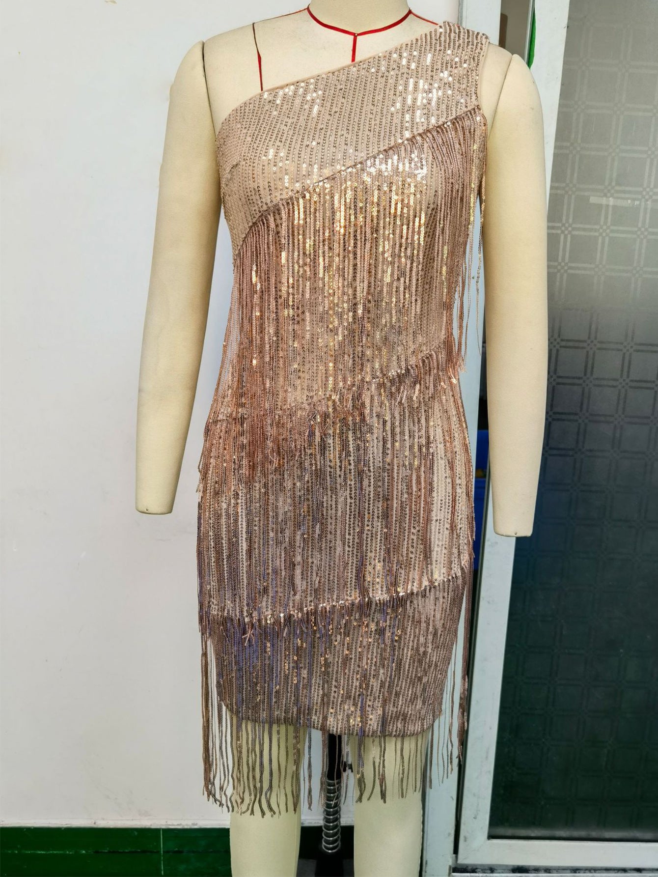 Tassel Sequins Mini Dress