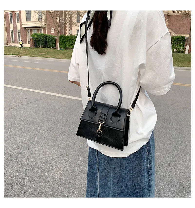 Fashion Lock Flap Handbags