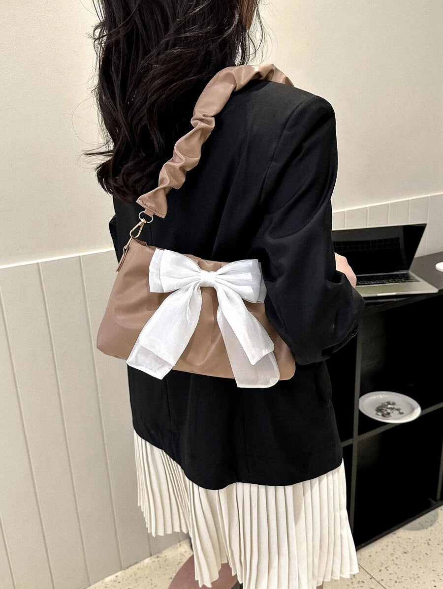 Bow-knot Ribbon Cloud Shoulder Bags