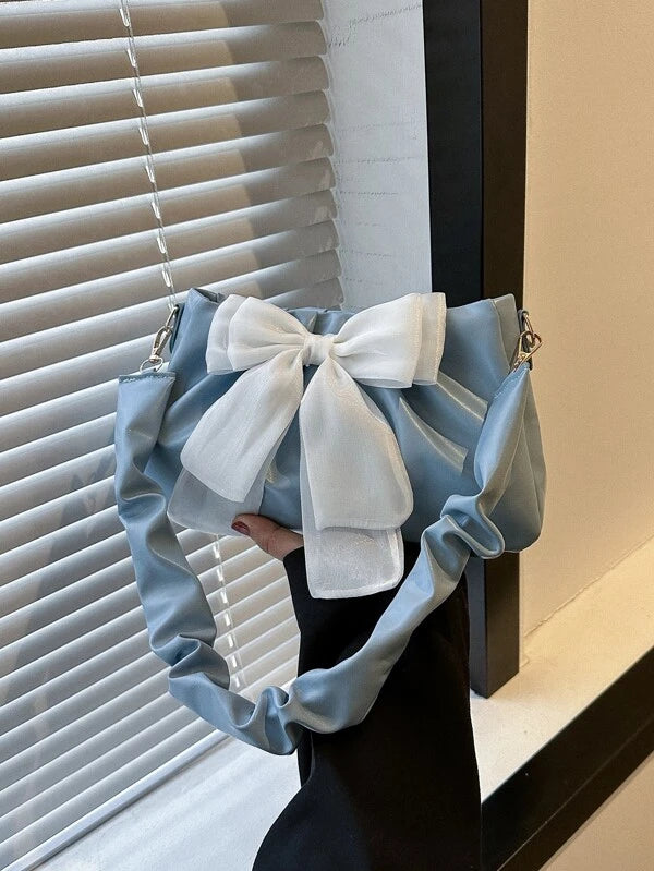 Bow-knot Ribbon Cloud Shoulder Bags