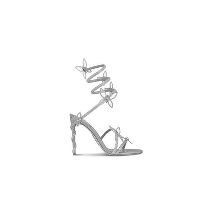 Butterflies Crystal Strap Heel