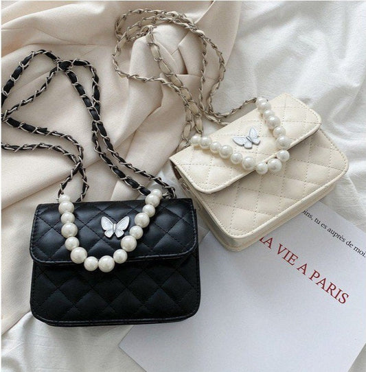 Butterfly Pearl Sling Bags