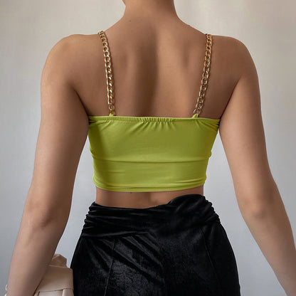 Chain Tube Crop Top