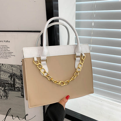 Chain Decor Tote Handbags