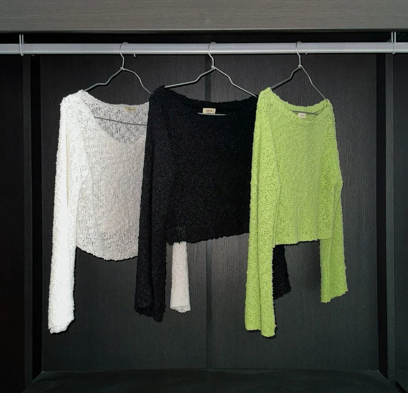 Loose Asymmetrical Knit Top