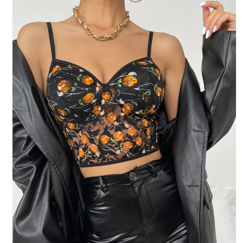 Floral Lace Bralette Top