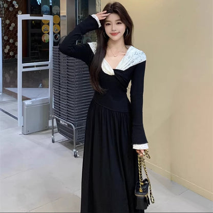 Lace Knot Maxi Dress - Fashionnsio