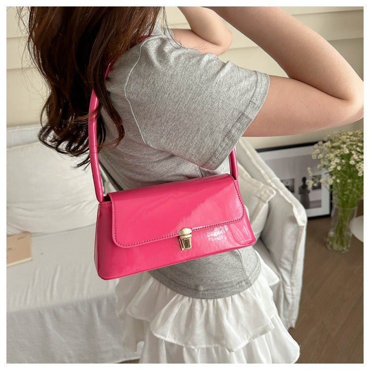 Glossy Underarm Shoulder Bags