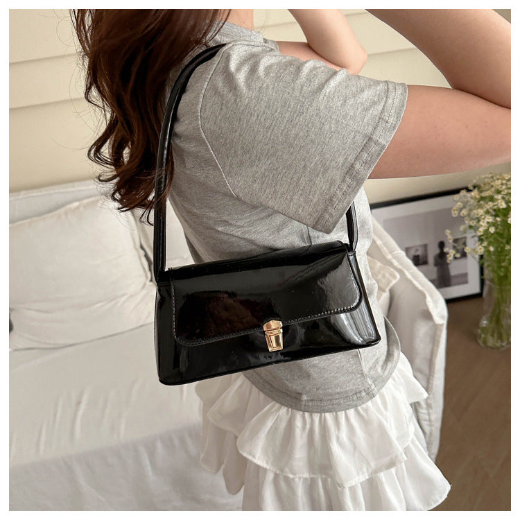 Glossy Underarm Shoulder Bags