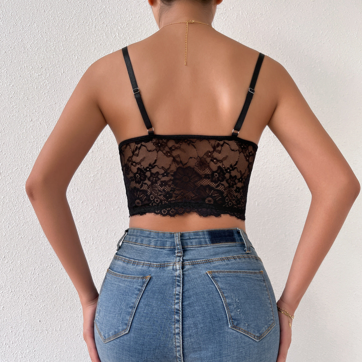 Lace Mesh Corset Top fashionnsio