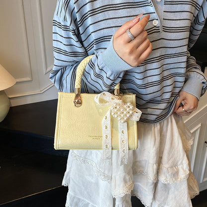 Fashionable Ribbon Tote Handbags - Fashionnsio