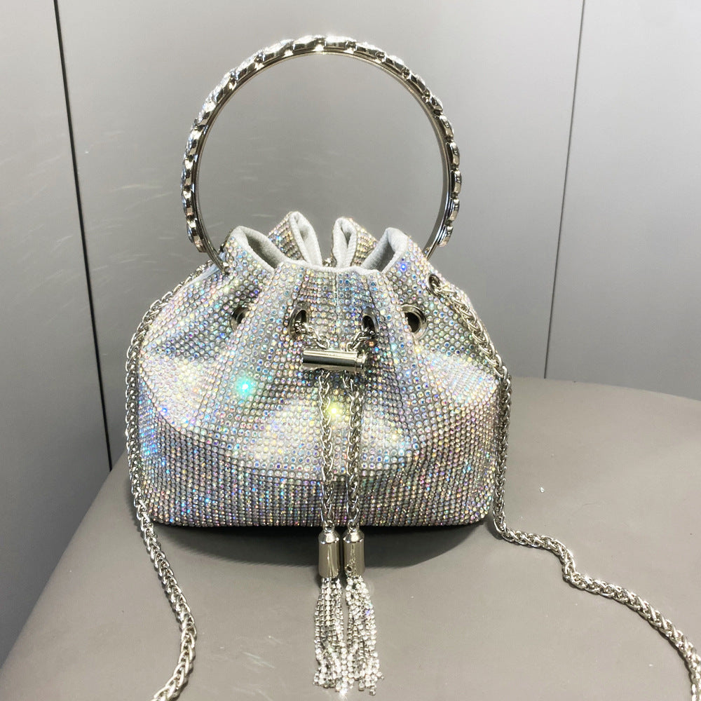 Sparkling Diamond Rhinestone Potli Bucket Bags