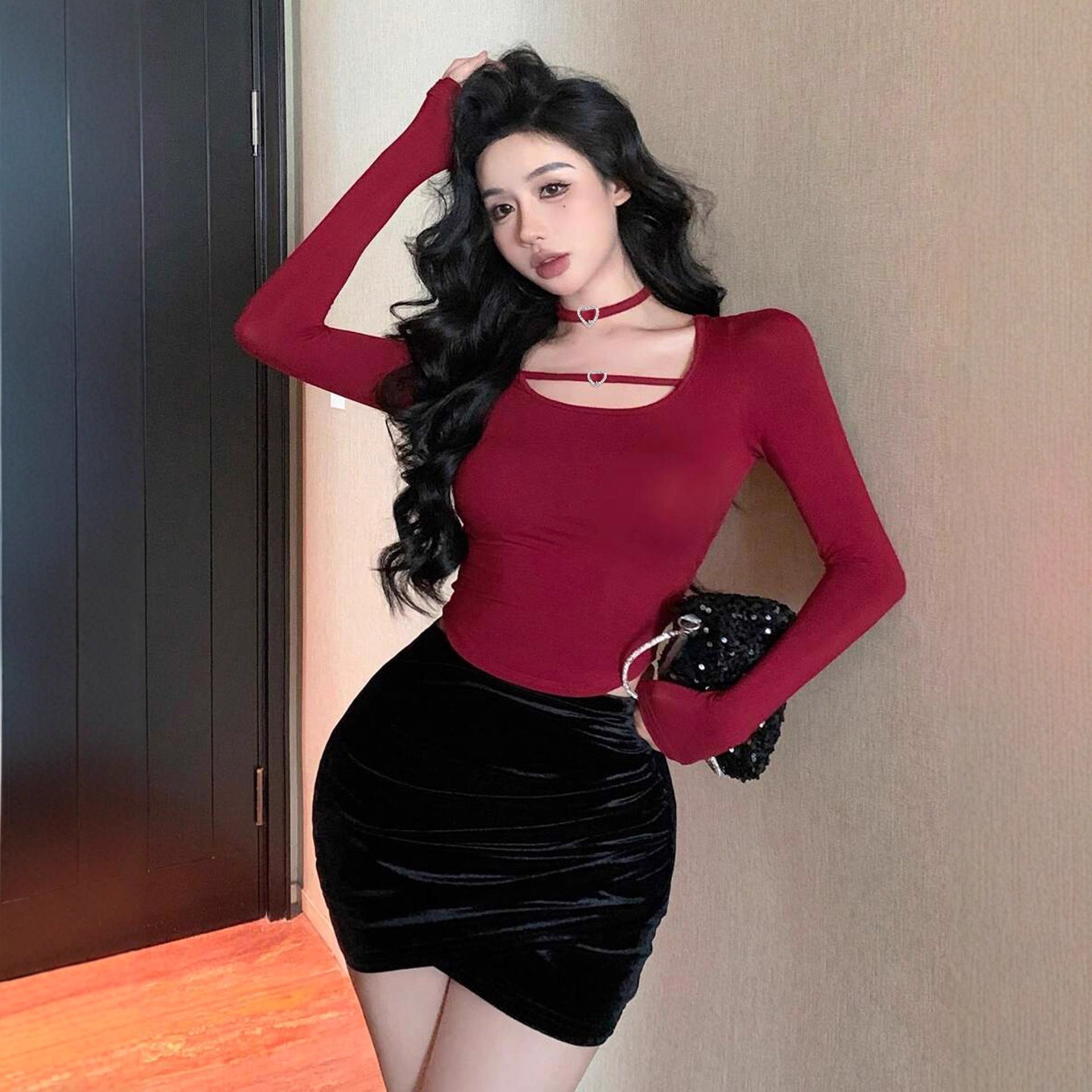 Long Sleeve Crop Top fashionnsio