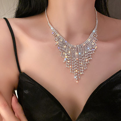 Fringe Statement Diamond Necklace